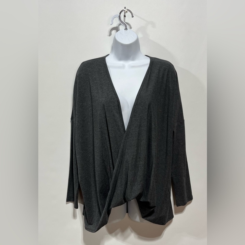 J. Jill Dark Charcoal Grey Top Women’s Size‎ Medium Petite New With Tags